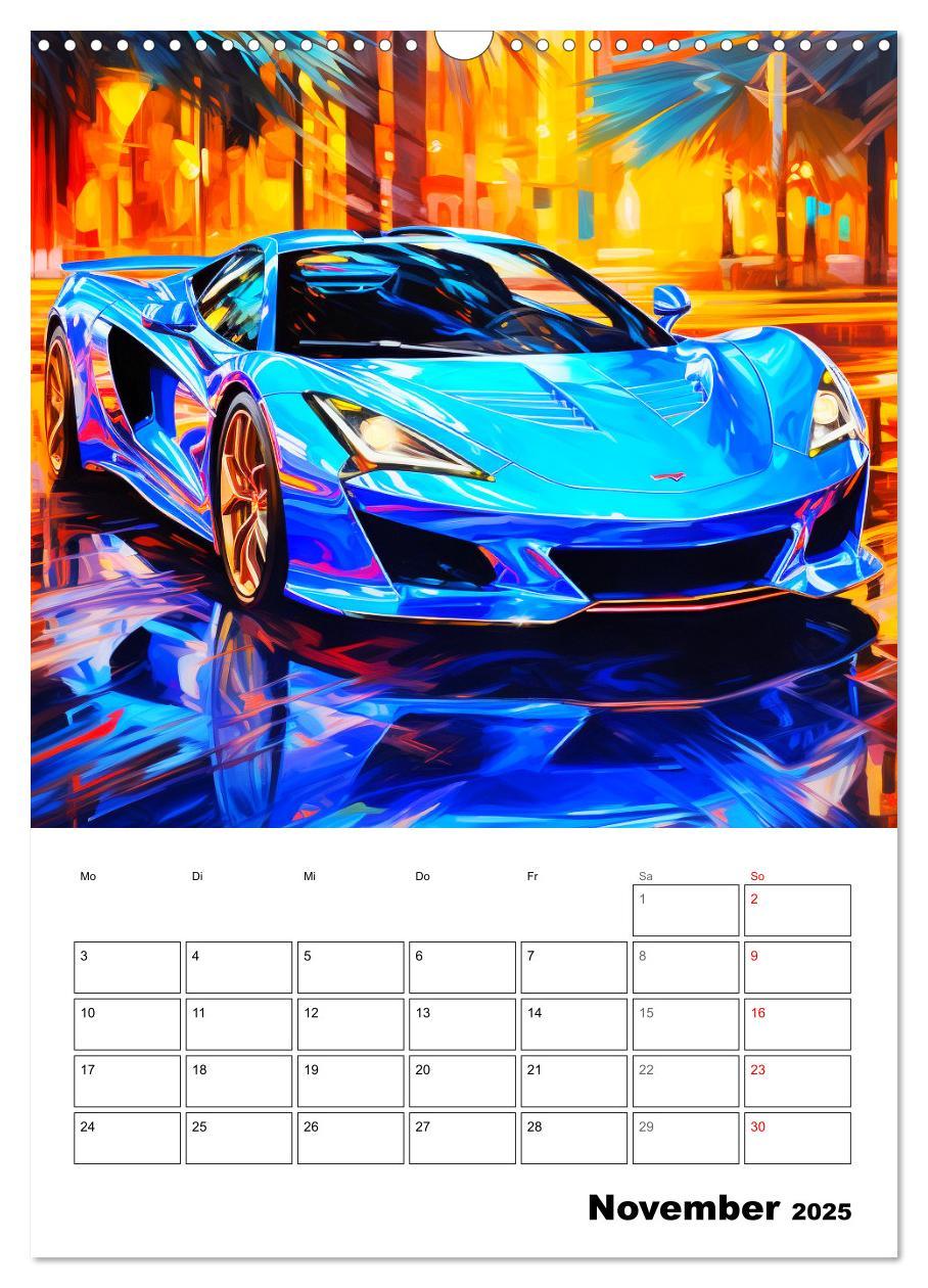 Bild: 9783435863266 | Sportauto Paintings (Wandkalender 2025 DIN A3 hoch), CALVENDO...