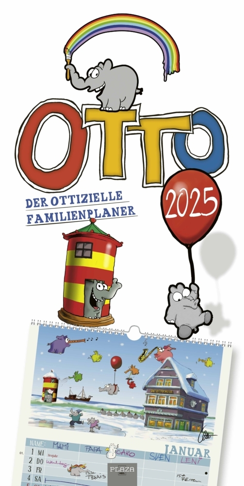 Cover: 9783966648516 | Otto 2025 - Otto Waalkes &amp; Ottifanten | Otto Waalkes | Kalender | 2025