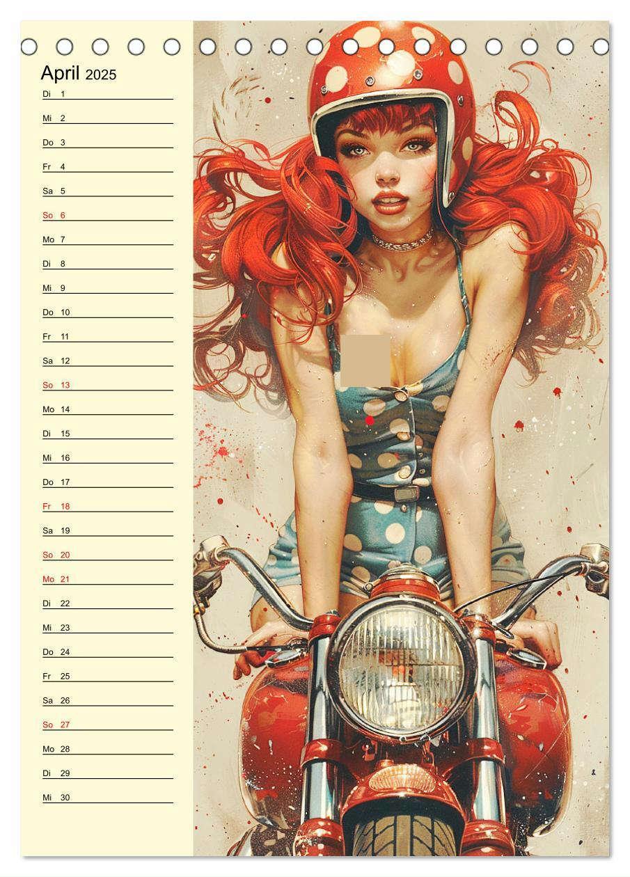 Bild: 9783457128800 | Sexy Pin-up-Girls. Moderne Kunst im Retro-Stil (Tischkalender 2025...