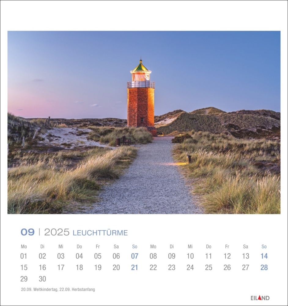 Bild: 9783964023278 | Leuchttürme Postkartenkalender 2025 - An der Nord- und Ostseeküste