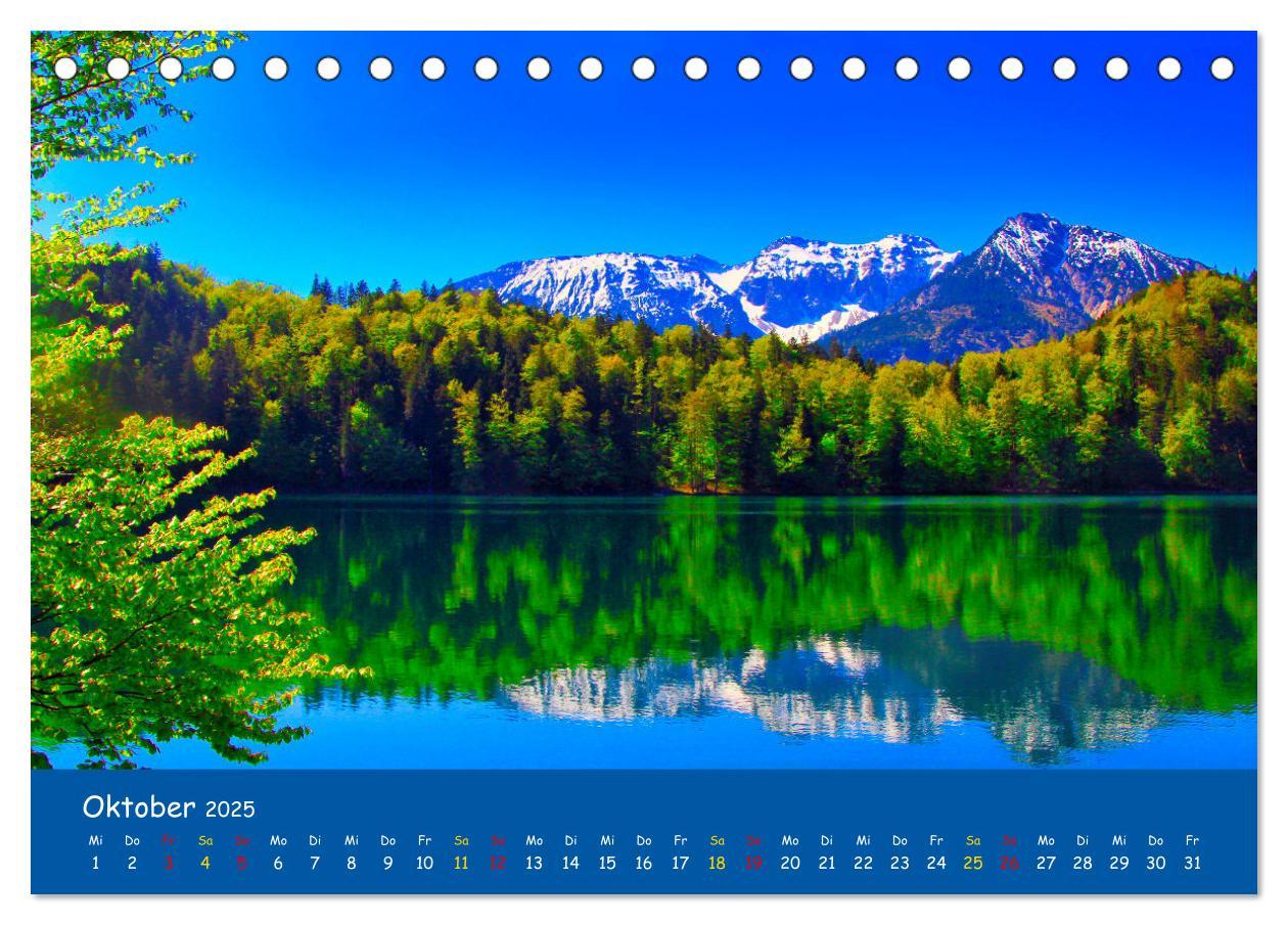 Bild: 9783435059744 | Allgäu Liebe (Tischkalender 2025 DIN A5 quer), CALVENDO Monatskalender