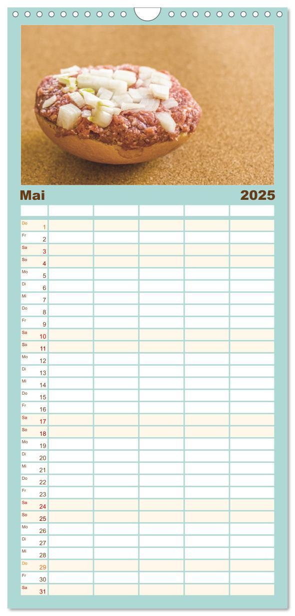 Bild: 9783457103227 | Familienplaner 2025 - Mettkalender - Spread some more Mett mit 5...