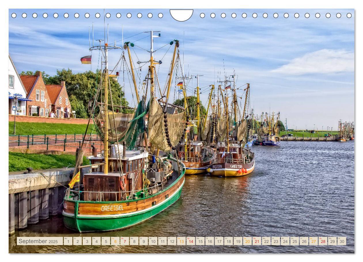 Bild: 9783435433940 | Reise an die Nordsee - Greetsiel (Wandkalender 2025 DIN A4 quer),...