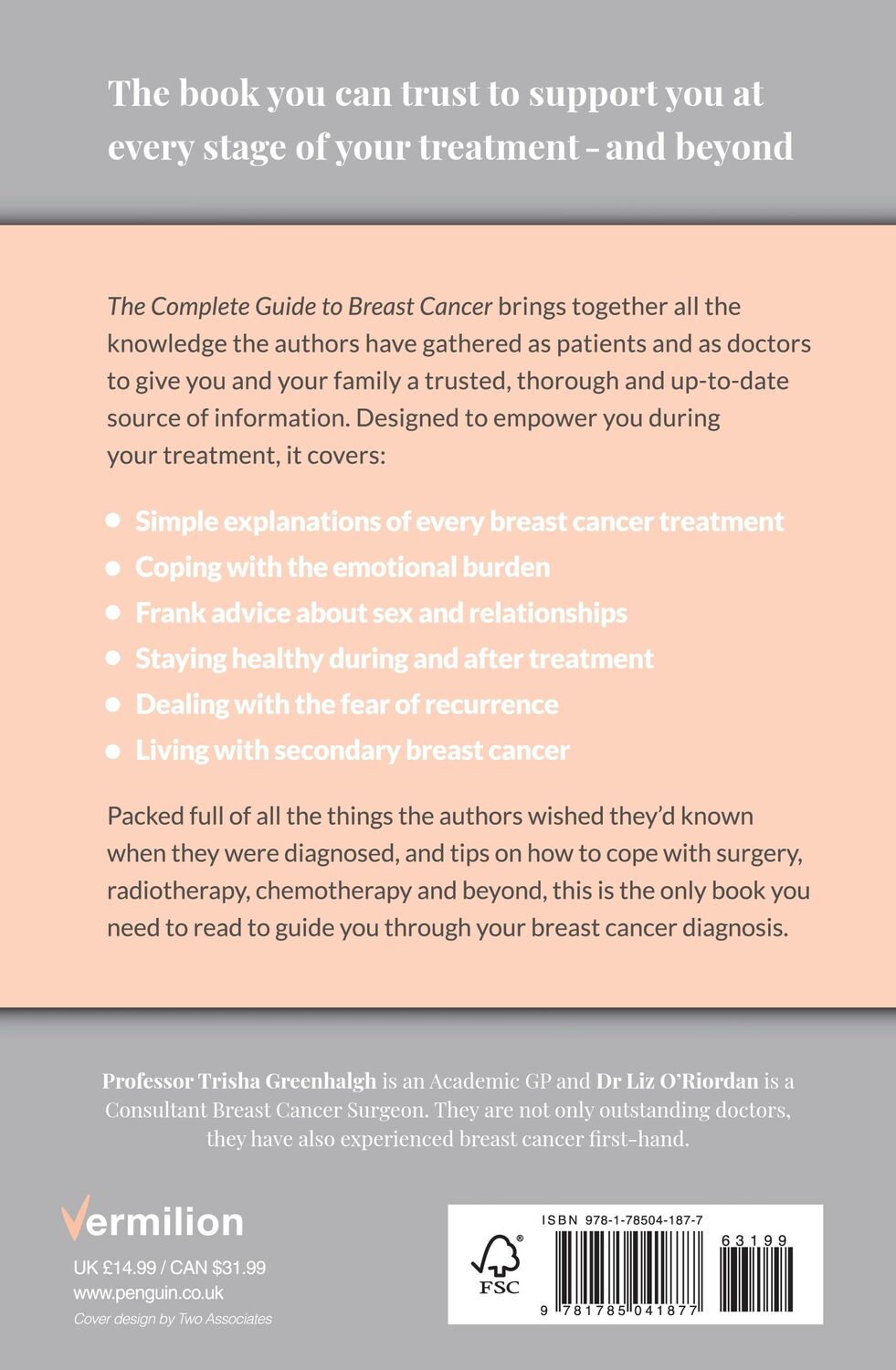 Rückseite: 9781785041877 | The Complete Guide to Breast Cancer | Liz O'Riordan (u. a.) | Buch