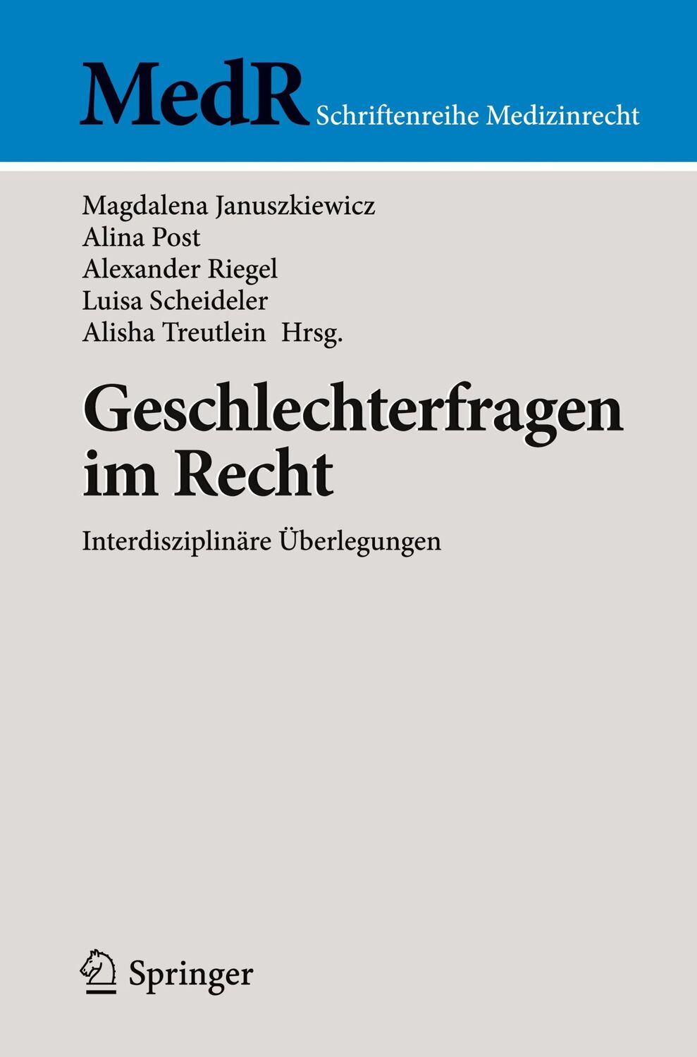 Cover: 9783662641033 | Geschlechterfragen im Recht | Interdisziplinäre Überlegungen | Buch