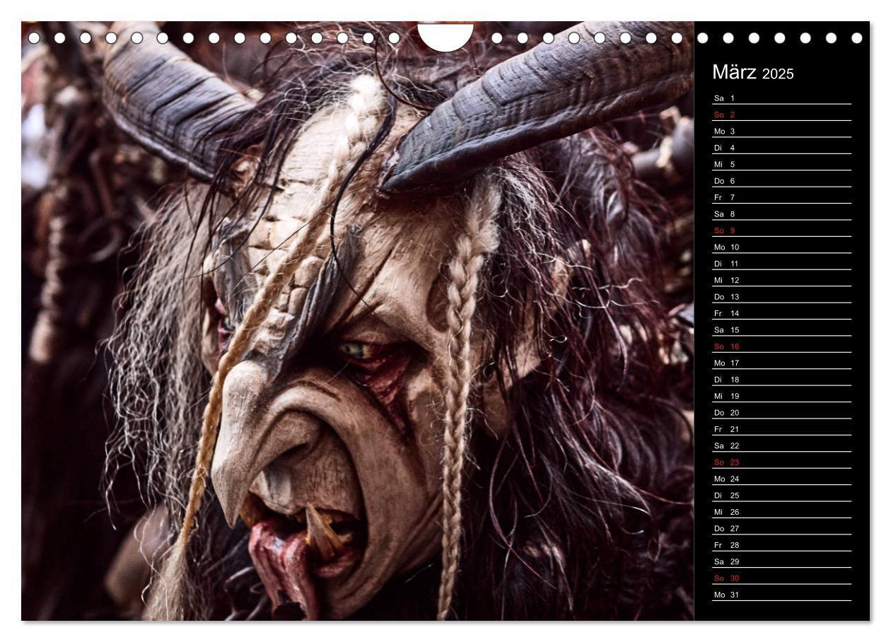 Bild: 9783435175390 | Krampus Kalender 2025 (Wandkalender 2025 DIN A4 quer), CALVENDO...