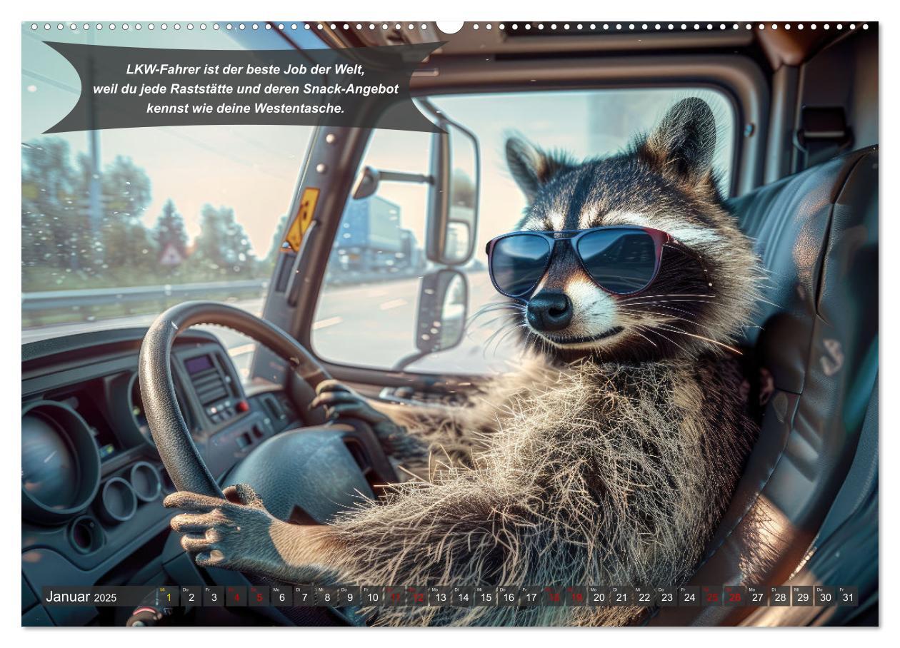 Bild: 9783457183250 | Tierisch lustige LKW-Fahrer (Wandkalender 2025 DIN A2 quer),...