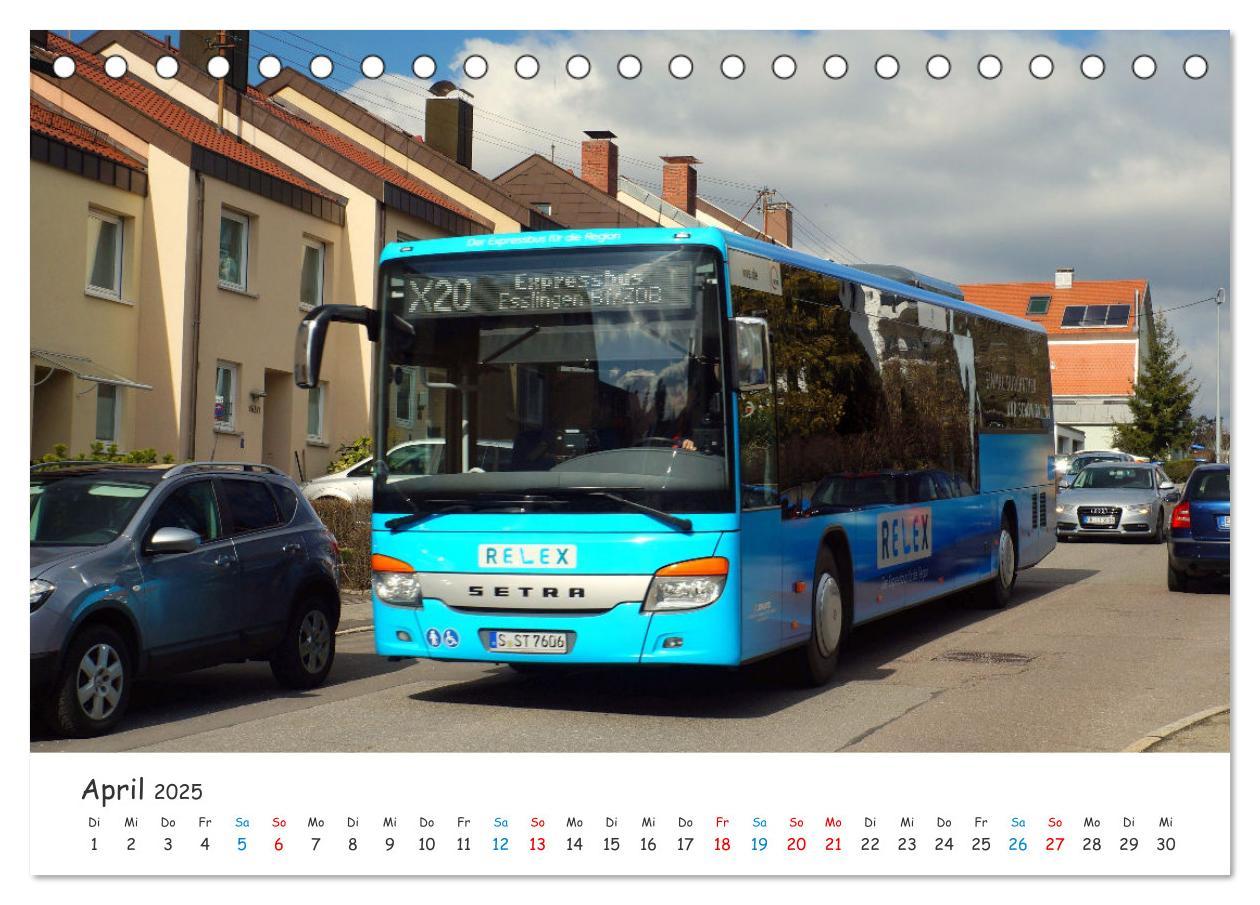 Bild: 9783435076420 | Omnibusse von heute und früher (Tischkalender 2025 DIN A5 quer),...