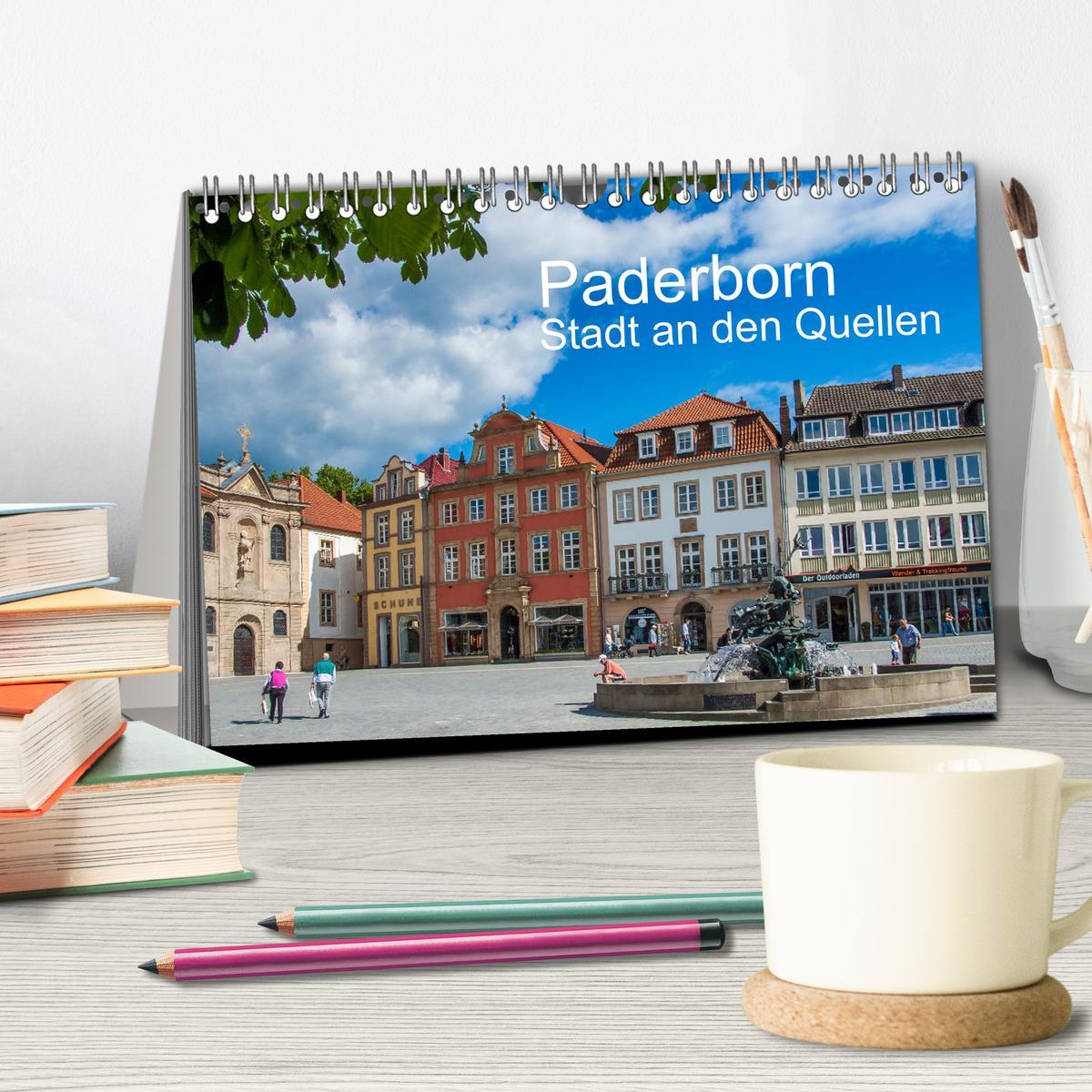 Bild: 9783383873805 | PADERBORN - Stadt an den Quellen (Tischkalender 2025 DIN A5 quer),...