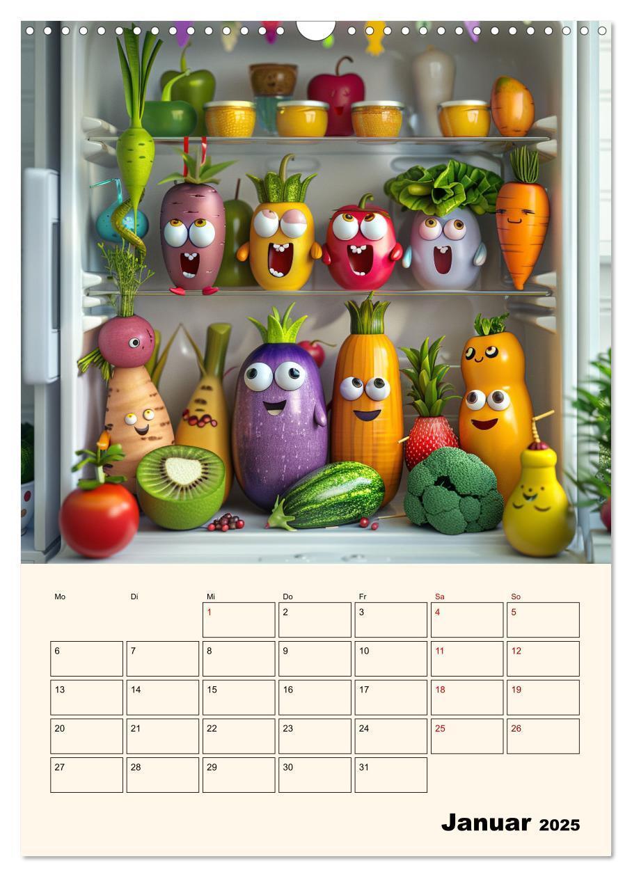 Bild: 9783435481002 | Nachts im Kühlschrank (Wandkalender 2025 DIN A3 hoch), CALVENDO...