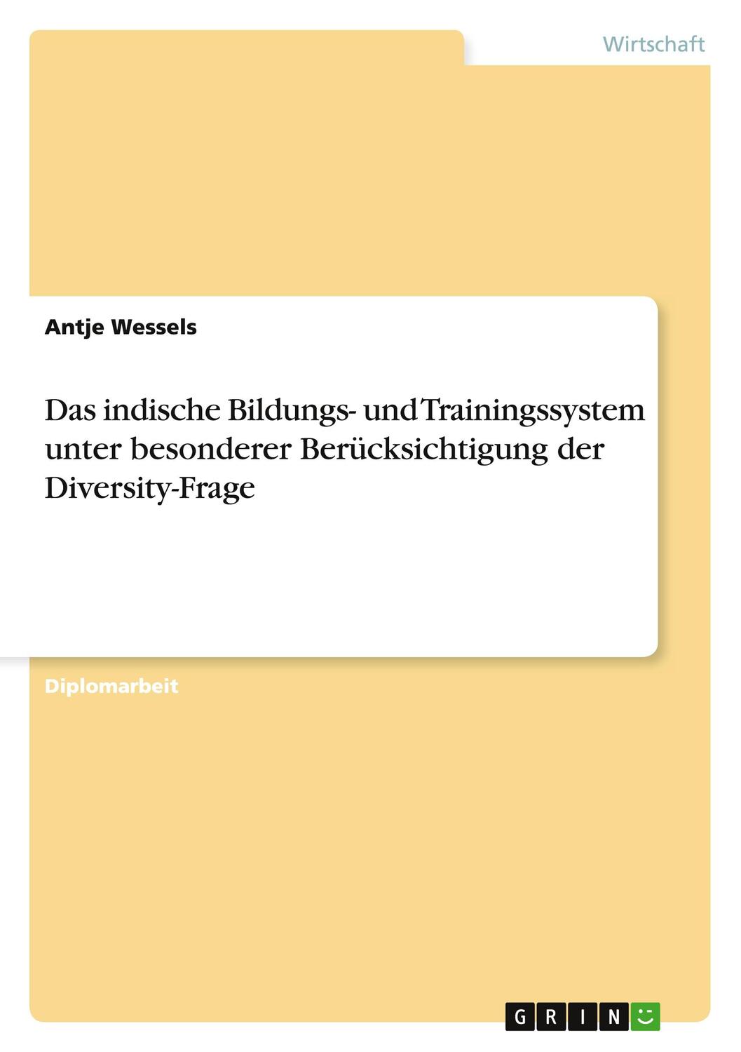 Cover: 9783656484479 | Das indische Bildungs- und Trainingssystem unter besonderer...