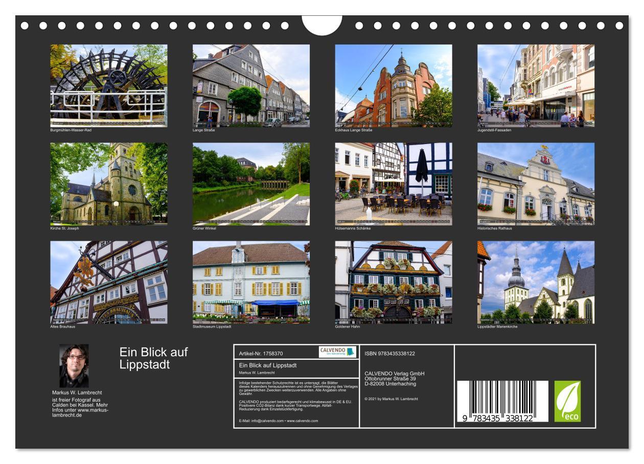 Bild: 9783435338122 | Ein Blick auf Lippstadt (Wandkalender 2025 DIN A4 quer), CALVENDO...