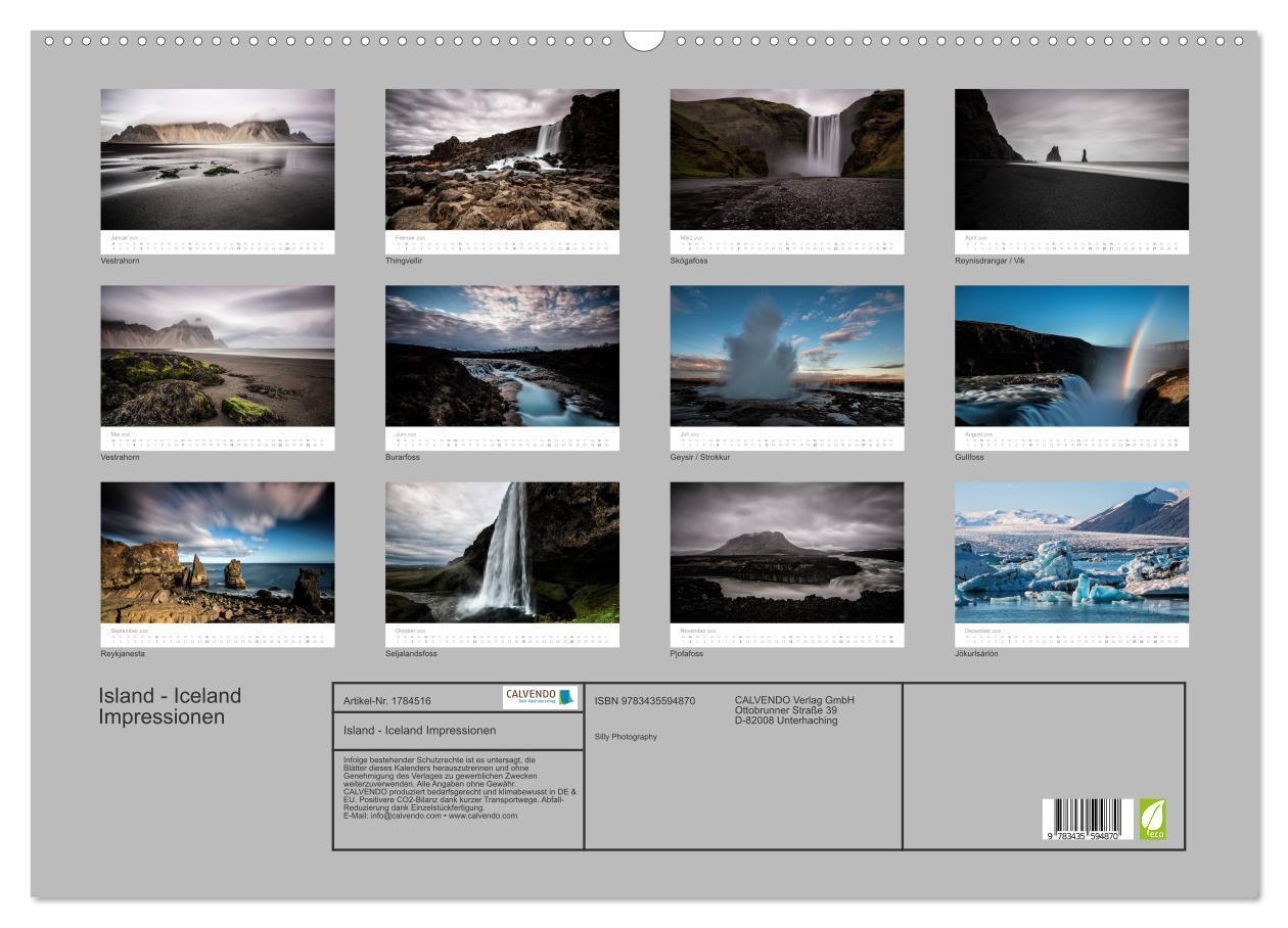 Bild: 9783435594870 | Island - Iceland Impressionen (Wandkalender 2025 DIN A2 quer),...