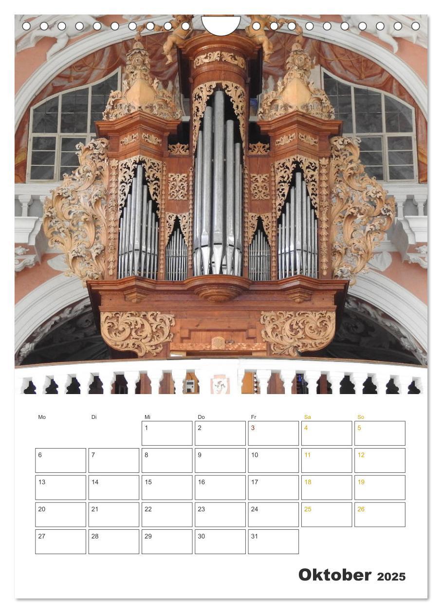 Bild: 9783435950669 | Orgeln zum Verlieben! (Wandkalender 2025 DIN A4 hoch), CALVENDO...