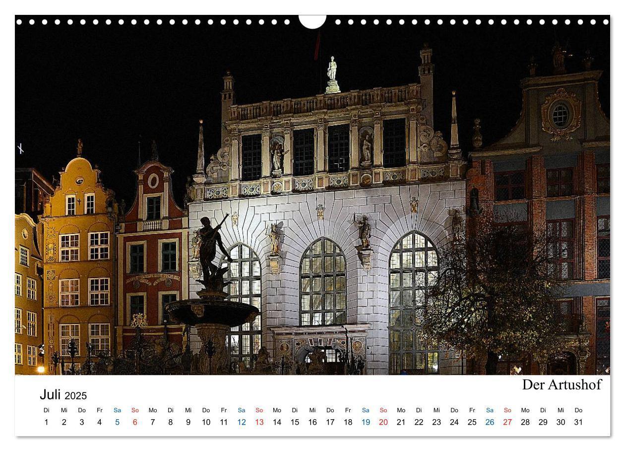 Bild: 9783435492077 | Das alte Danzig - Ein Stadtbummel am Abend (Wandkalender 2025 DIN...