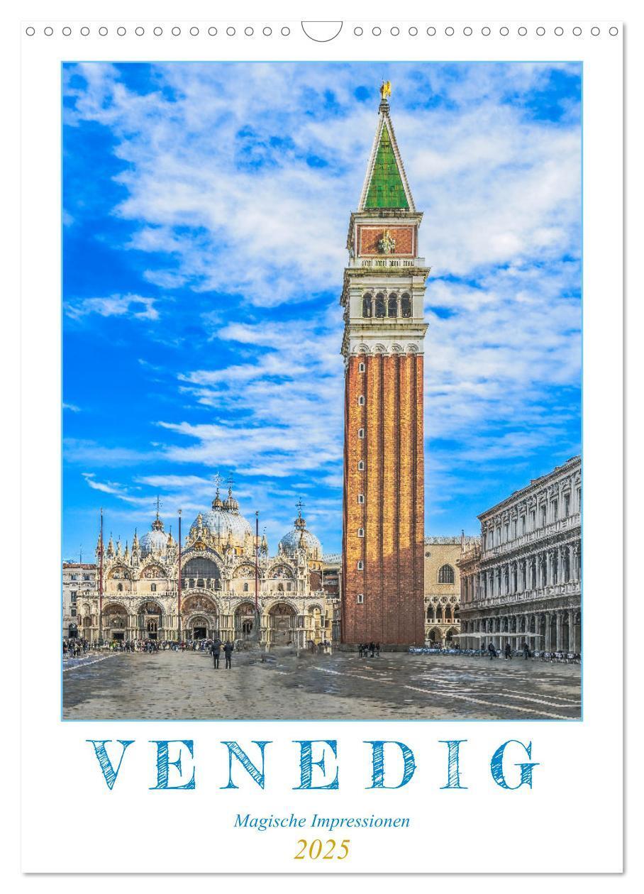 Cover: 9783435906864 | Venedig - Magische Impressionen (Wandkalender 2025 DIN A3 hoch),...