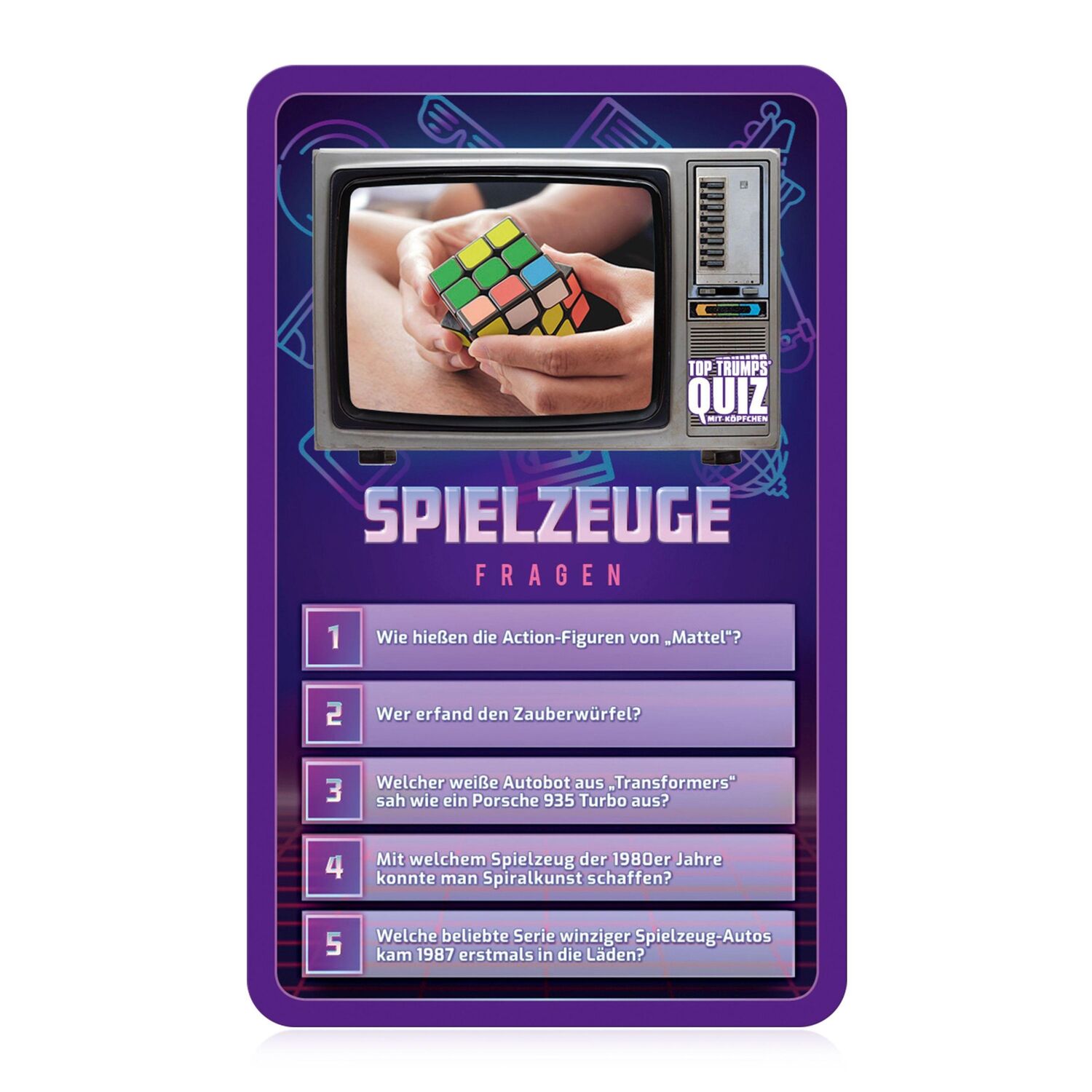 Bild: 4035576047162 | Top Trumps Quiz 80er | Spiel | Deutsch | 2021 | Winning Moves