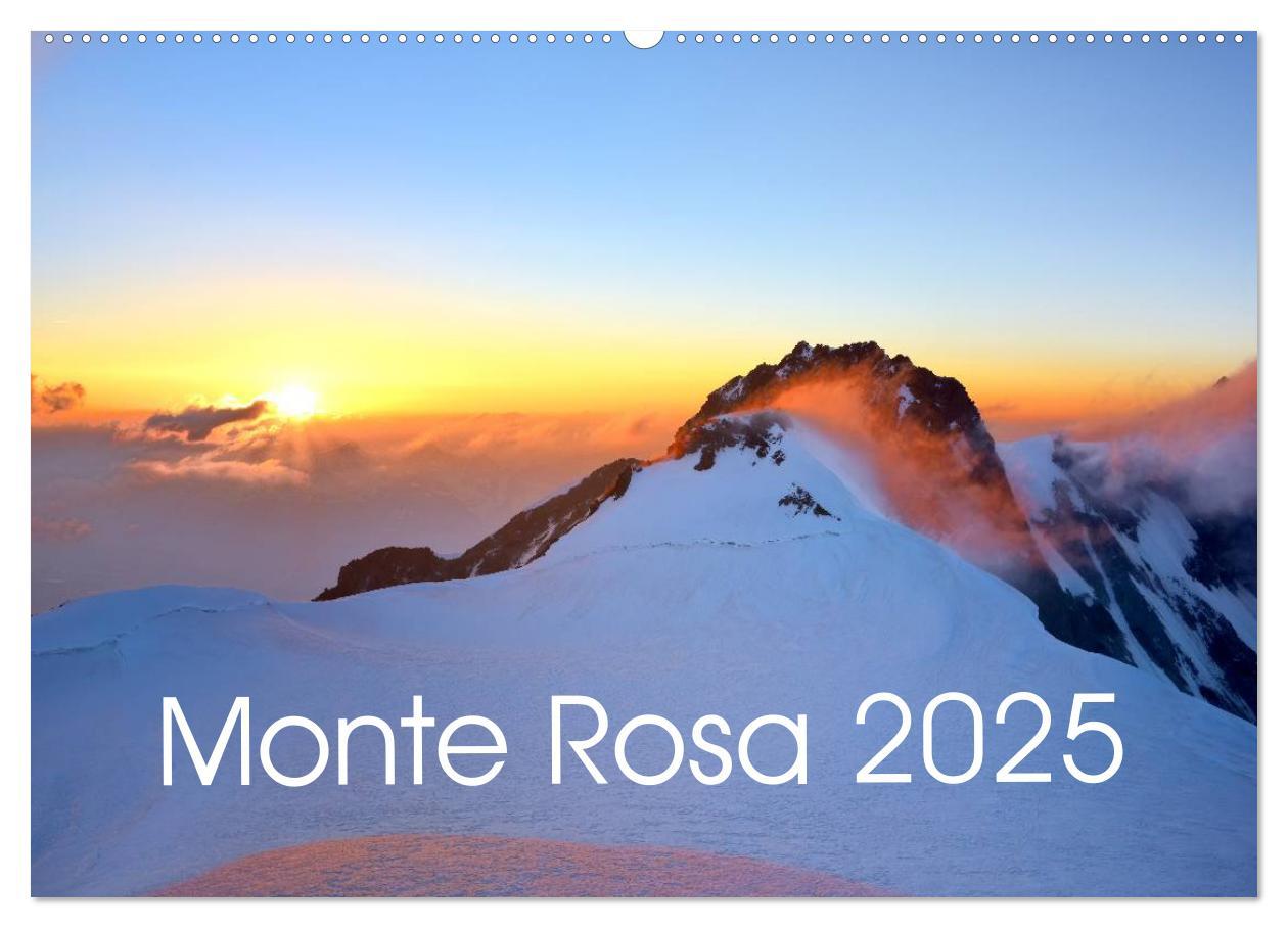 Cover: 9783435583881 | Monte Rosa (Wandkalender 2025 DIN A2 quer), CALVENDO Monatskalender