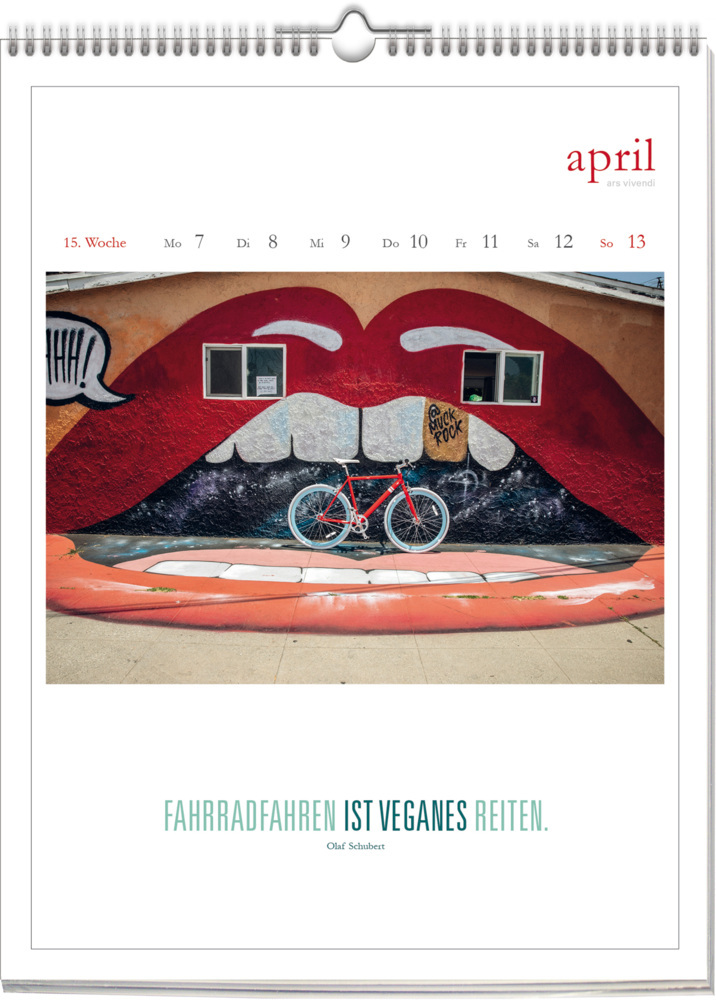 Bild: 9783747205693 | Literarischer Fahrrad - Kalender 2025 | Wochenkalender | Kalender