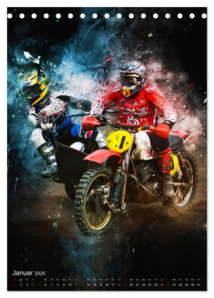 Bild: 9783435912742 | Motocross Seitenwagen - einfach cool (Tischkalender 2025 DIN A5...