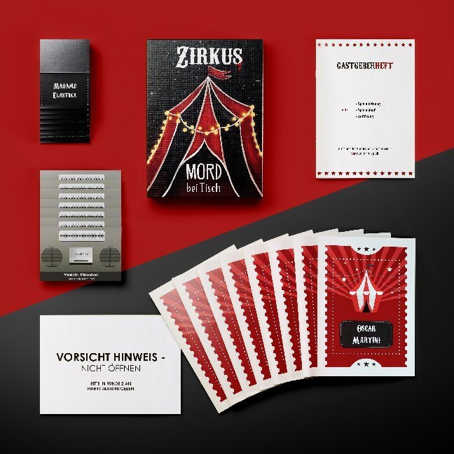 Bild: 4260484032355 | MORD bei Tisch: Zirkus (Spiel) | Daria Nina | Spiel | In Spielebox