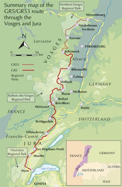 Bild: 9781852848125 | The Gr5 Trail - Vosges and Jura | Les Smith (u. a.) | Taschenbuch