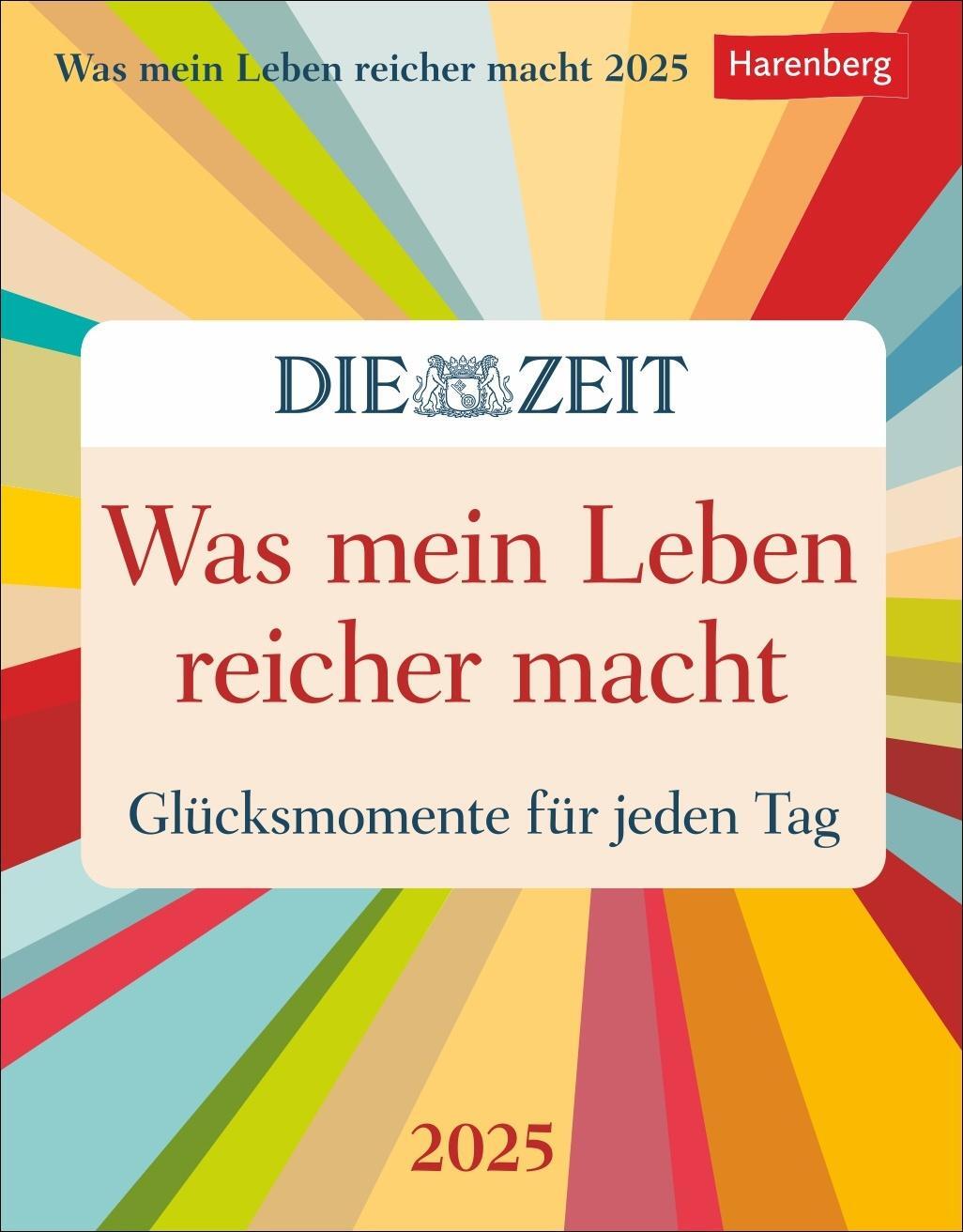 Cover: 9783840034169 | Was mein Leben reicher macht Tagesabreißkalender 2025 -...