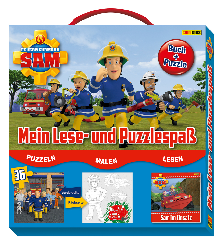 Cover: 4026898002953 | Feuerwehrmann Sam - Mein Lese- und Puzzlespaß | Panini | In Koffer