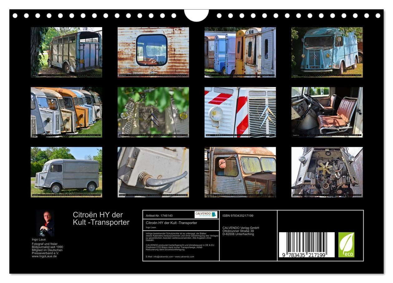 Bild: 9783435217199 | Citroën HY der Kult -Transporter (Wandkalender 2025 DIN A4 quer),...