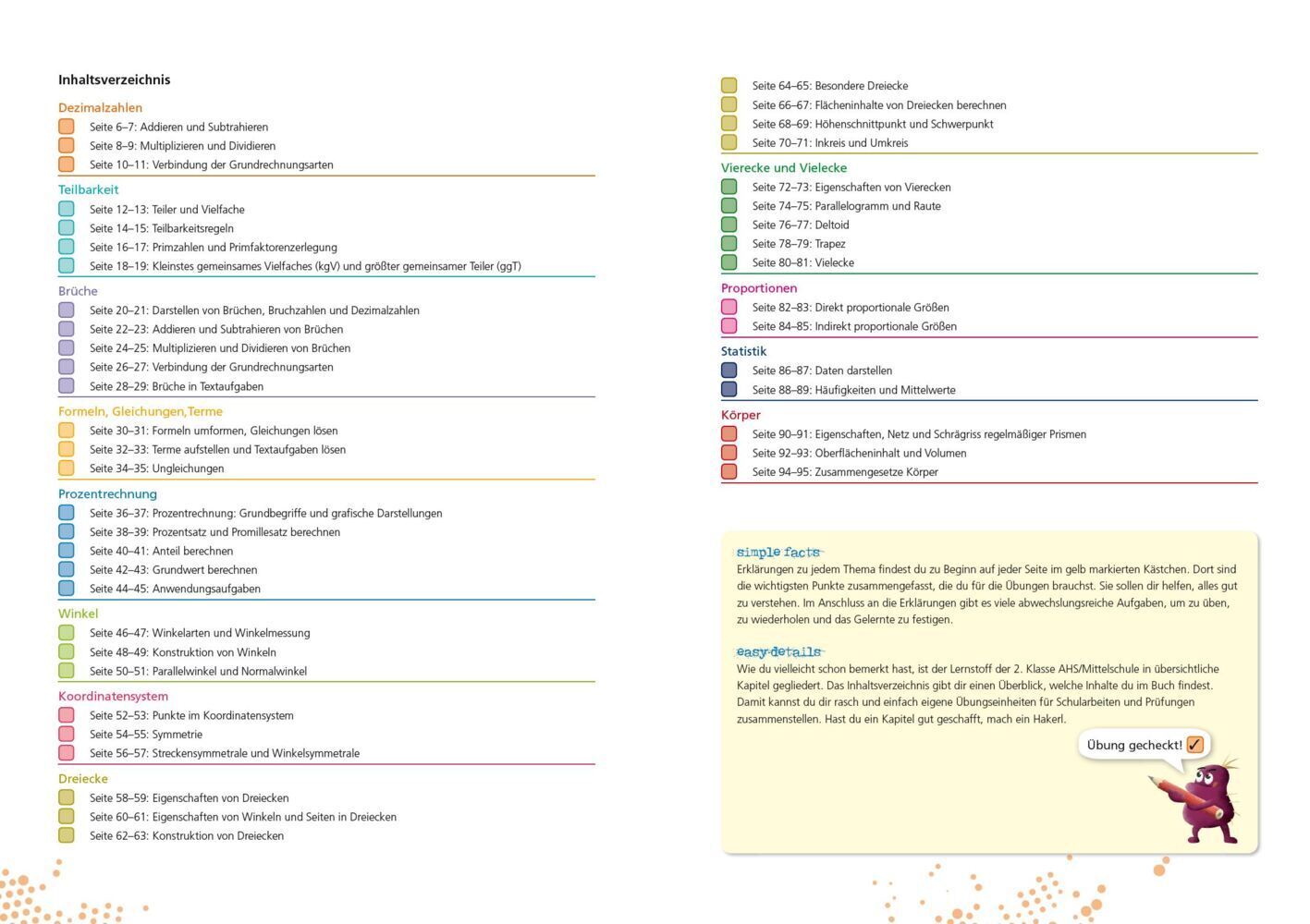 Bild: 9783707422573 | simple und easy Mathematik - 2. Schuljahr, Übungsbuch AHS/Mittelschule