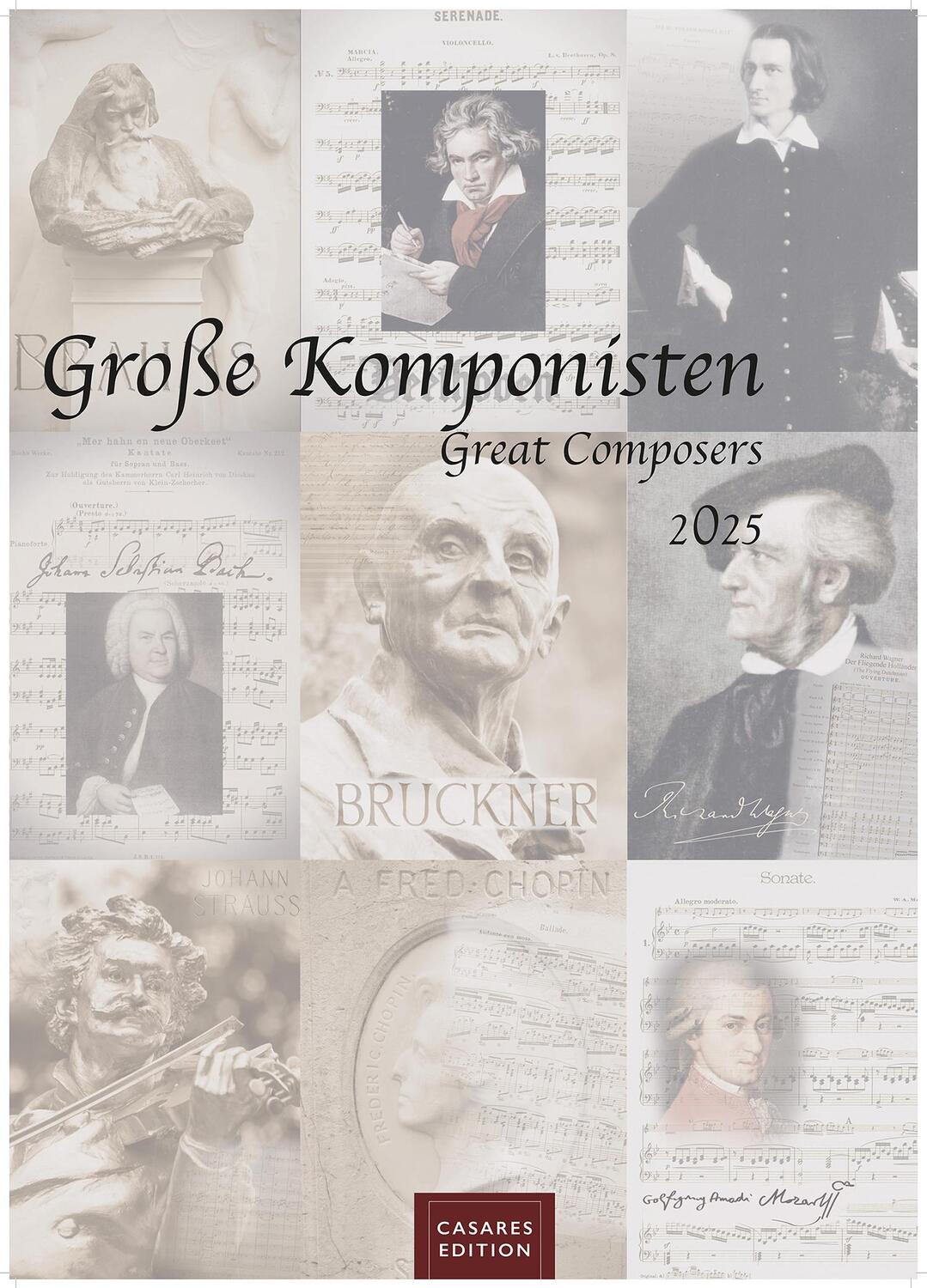 Cover: 9781835241417 | Grosse Komponisten 2025 S 21x29cm | Great Composers 2025 S 21x29cm