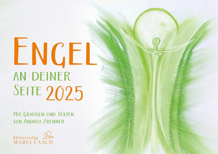 Cover: 9783865343901 | Tischkalender Engel an deiner Seite 2025 | Andrea Zrenner | Kalender