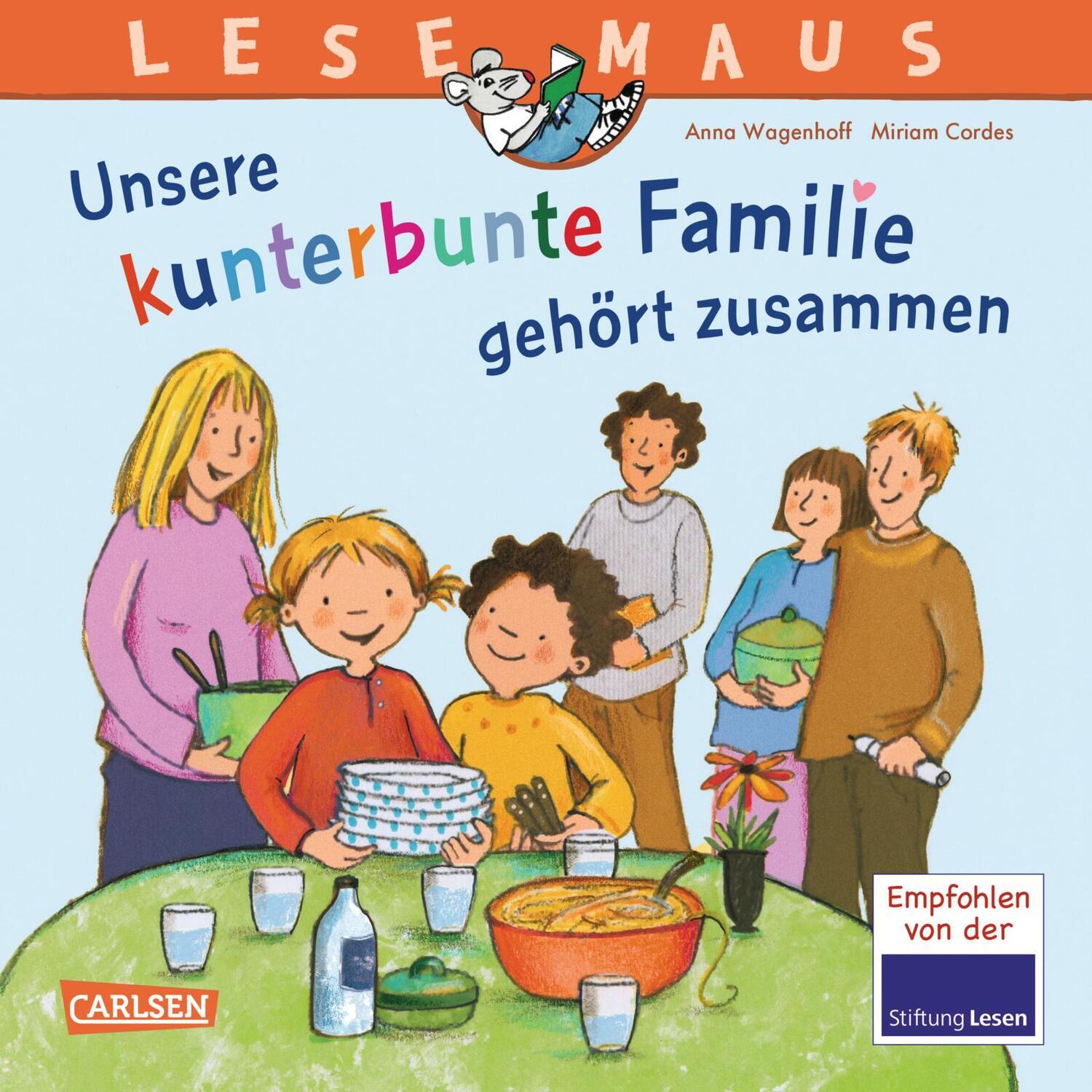 Cover: 9783551081728 | LESEMAUS 172: Unsere kunterbunte Familie gehört zusammen | Wagenhoff