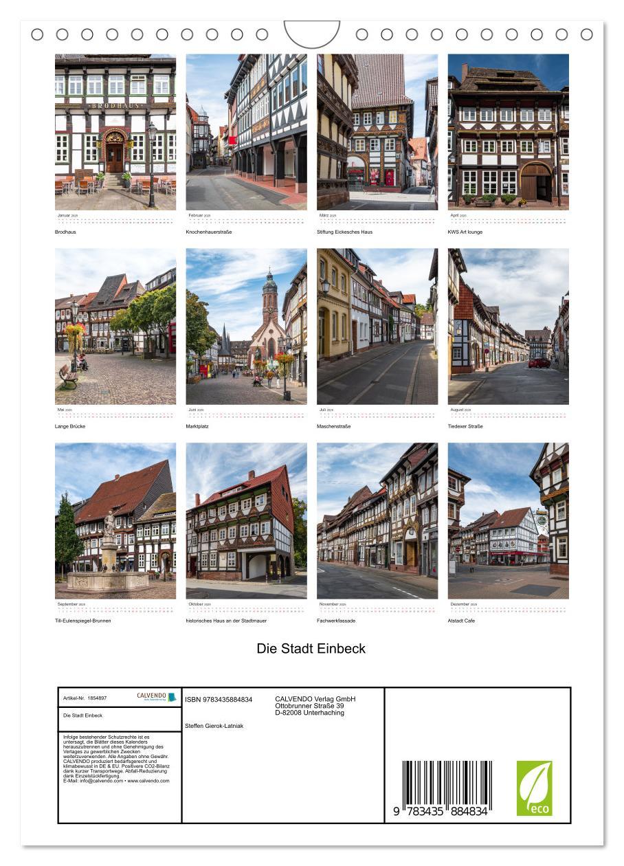 Bild: 9783435884834 | Die Stadt Einbeck (Wandkalender 2025 DIN A4 hoch), CALVENDO...