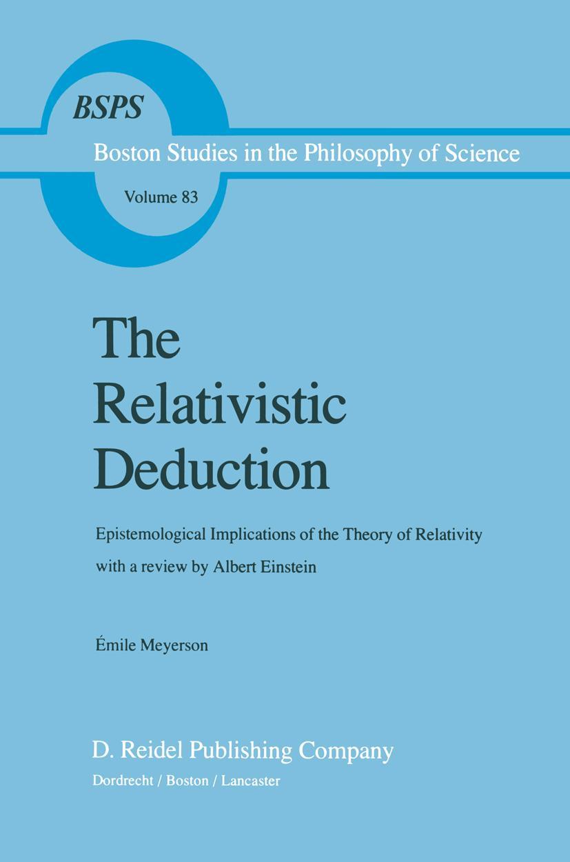 Cover: 9789401088053 | The Relativistic Deduction | Émile Meyerson | Taschenbuch | 290 S.