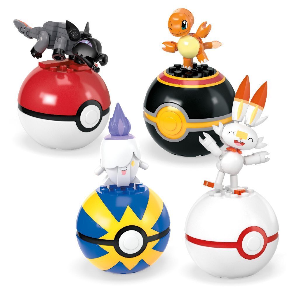 Bild: 194735191123 | MEGA Pokémon 4 Feuer-Typ Pokémon Sets | Stück | Offene Verpackung