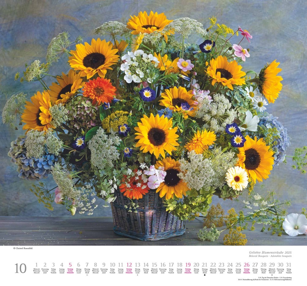 Bild: 4250809653075 | DUMONT - Geliebte Blumensträuße 2025 Wandkalender, 38x35,5cm,...