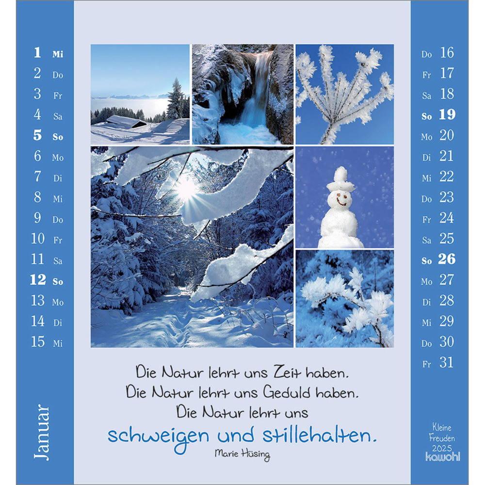 Bild: 9783754881453 | Kleine Freuden 2025 | Aufstell-Kalender mit Bildcollagen | Kalender