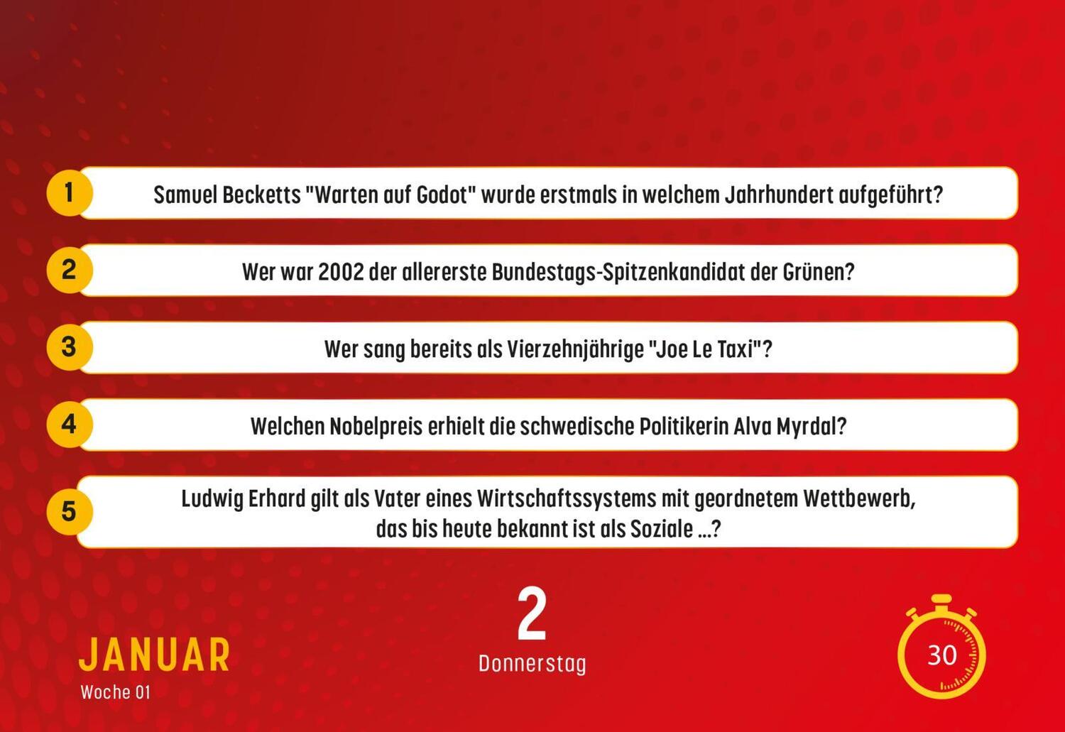 Bild: 9783830321224 | Gefragt Gejagt - Tagesabreißkalender 2025 | Kalender | 640 S. | 2025