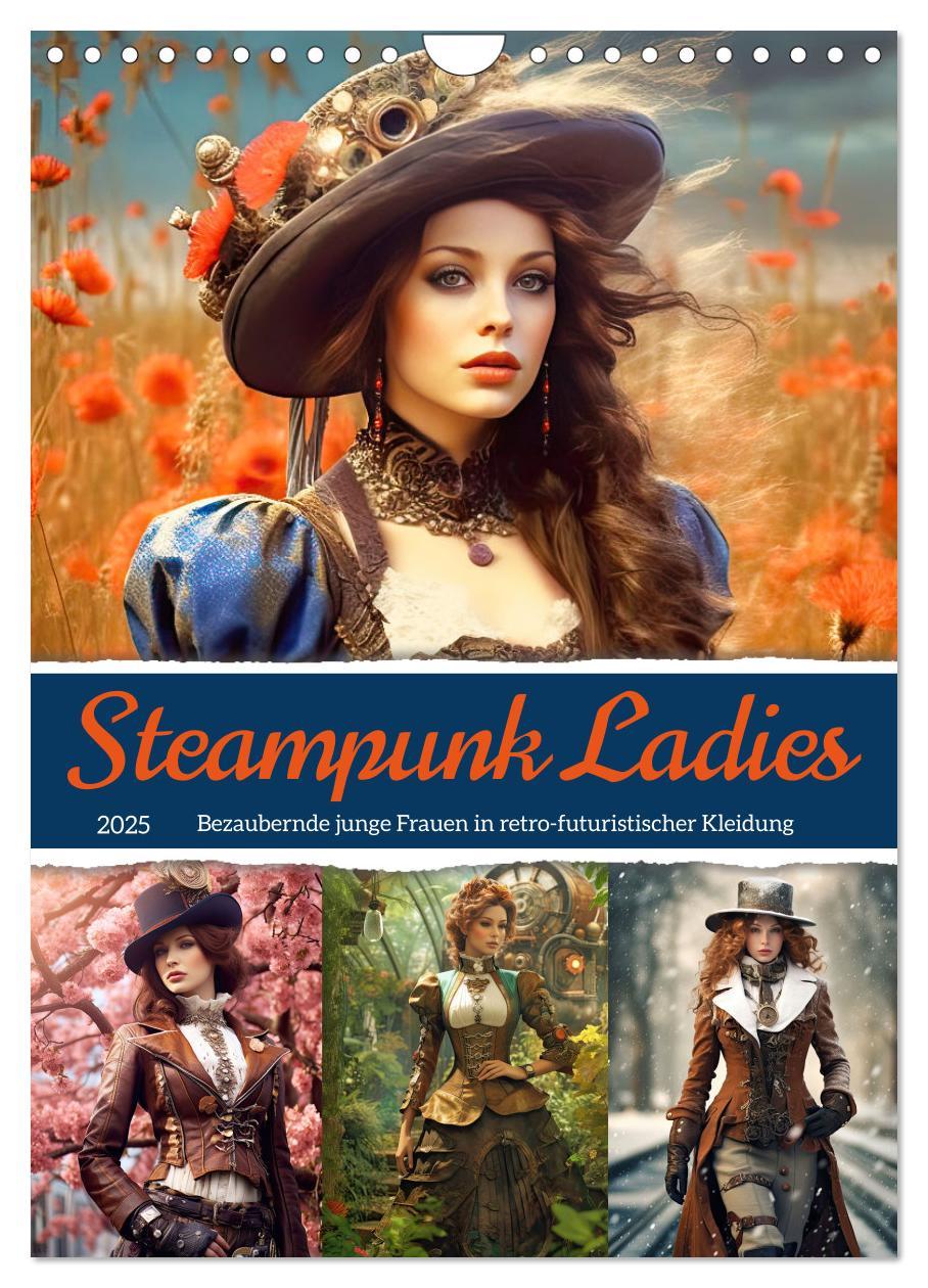 Cover: 9783435866915 | Steampunk Ladies (Wandkalender 2025 DIN A4 hoch), CALVENDO...