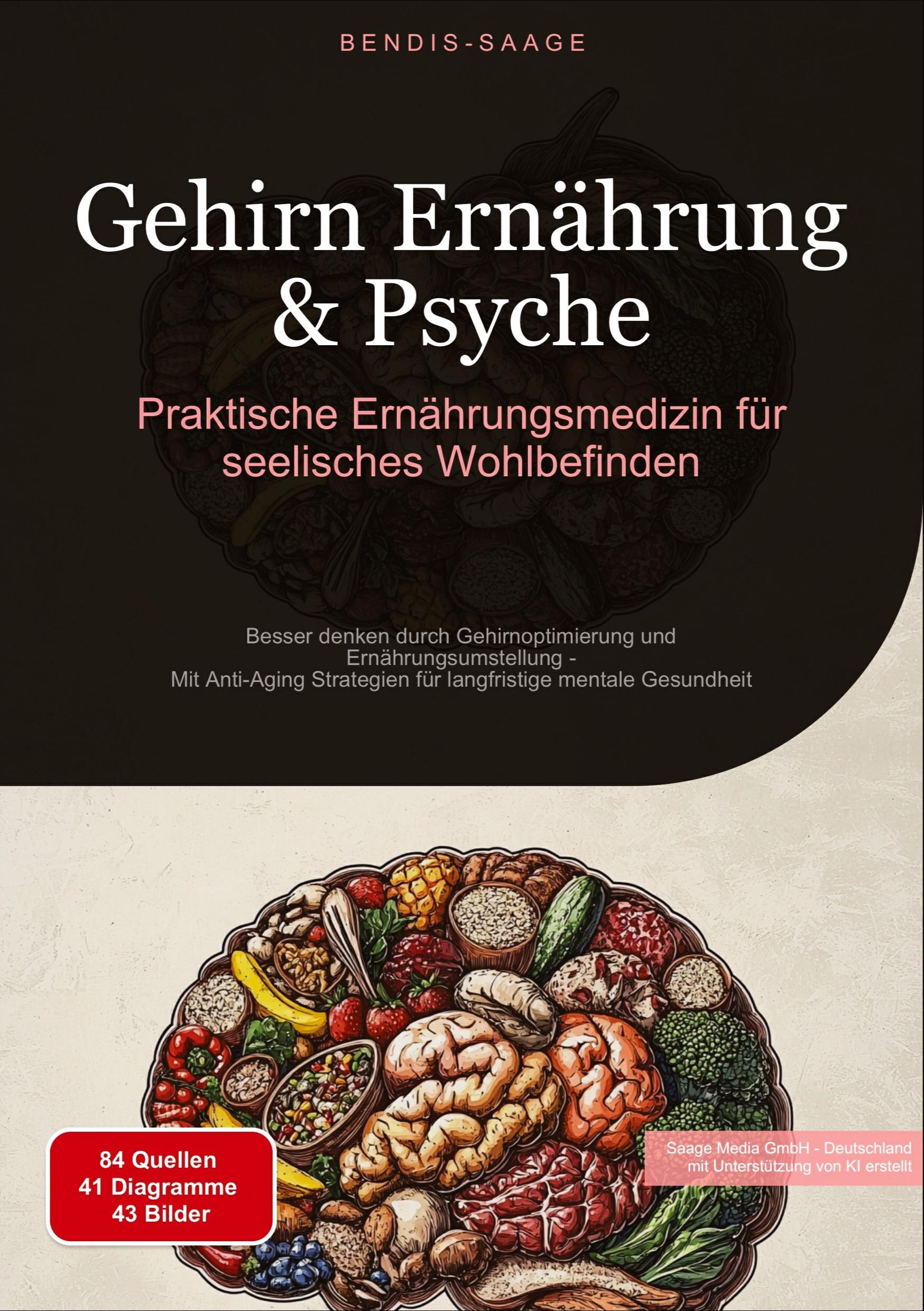 Cover: 9783384533128 | Gehirn Ernährung &amp; Psyche: Praktische Ernährungsmedizin für...