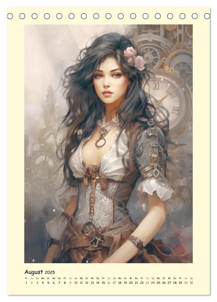 Bild: 9783435865116 | Schöne Steampunk Girls. Retro-Ästhetik im Aquarell-Stil...