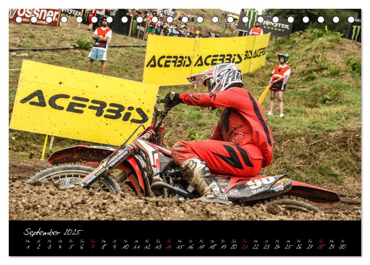 Bild: 9783435294381 | Motocross Racing 2025 (Tischkalender 2025 DIN A5 quer), CALVENDO...