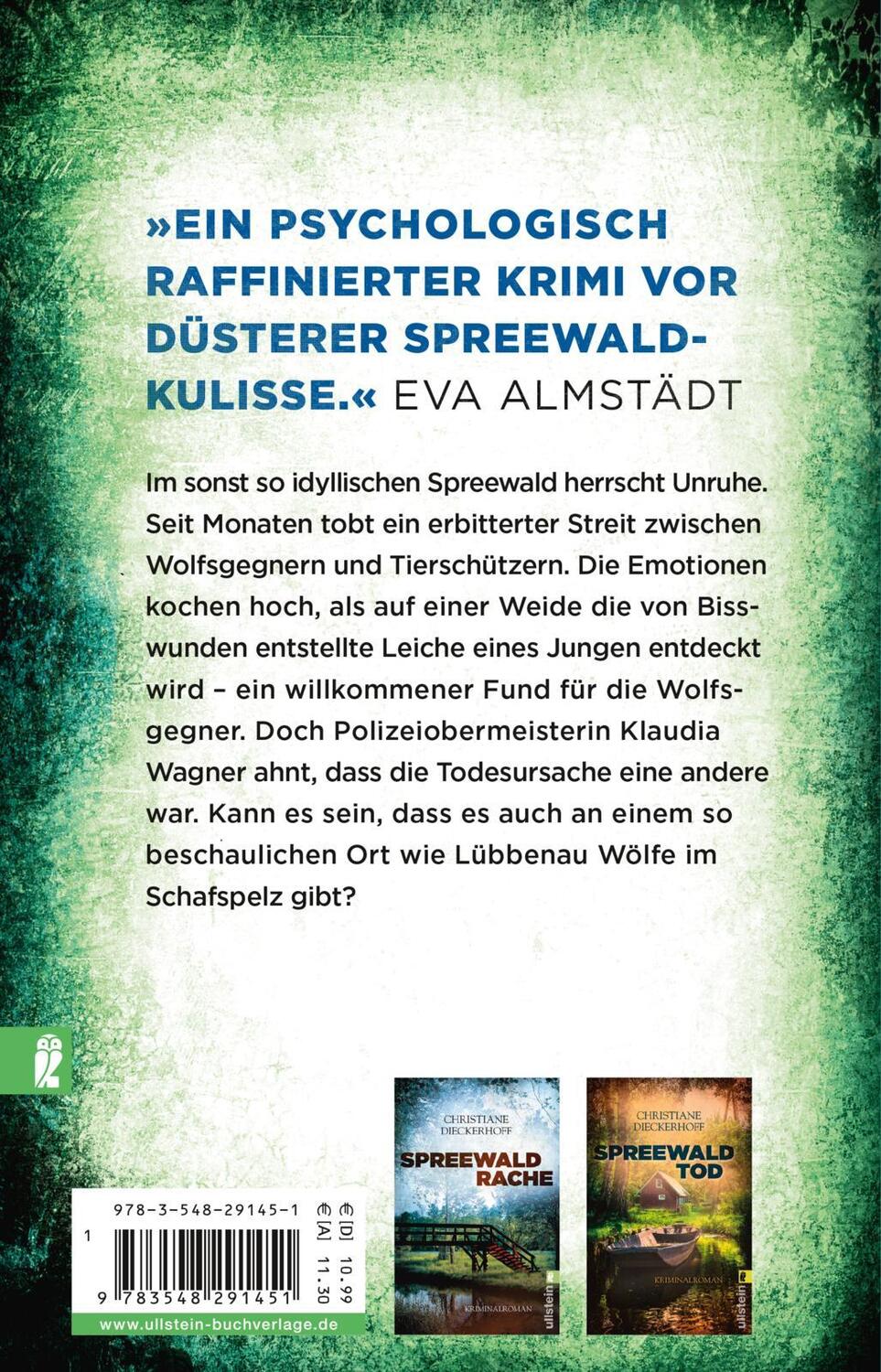 Rückseite: 9783548291451 | Spreewaldwölfe | Christiane Dieckerhoff | Taschenbuch | 352 S. | 2019