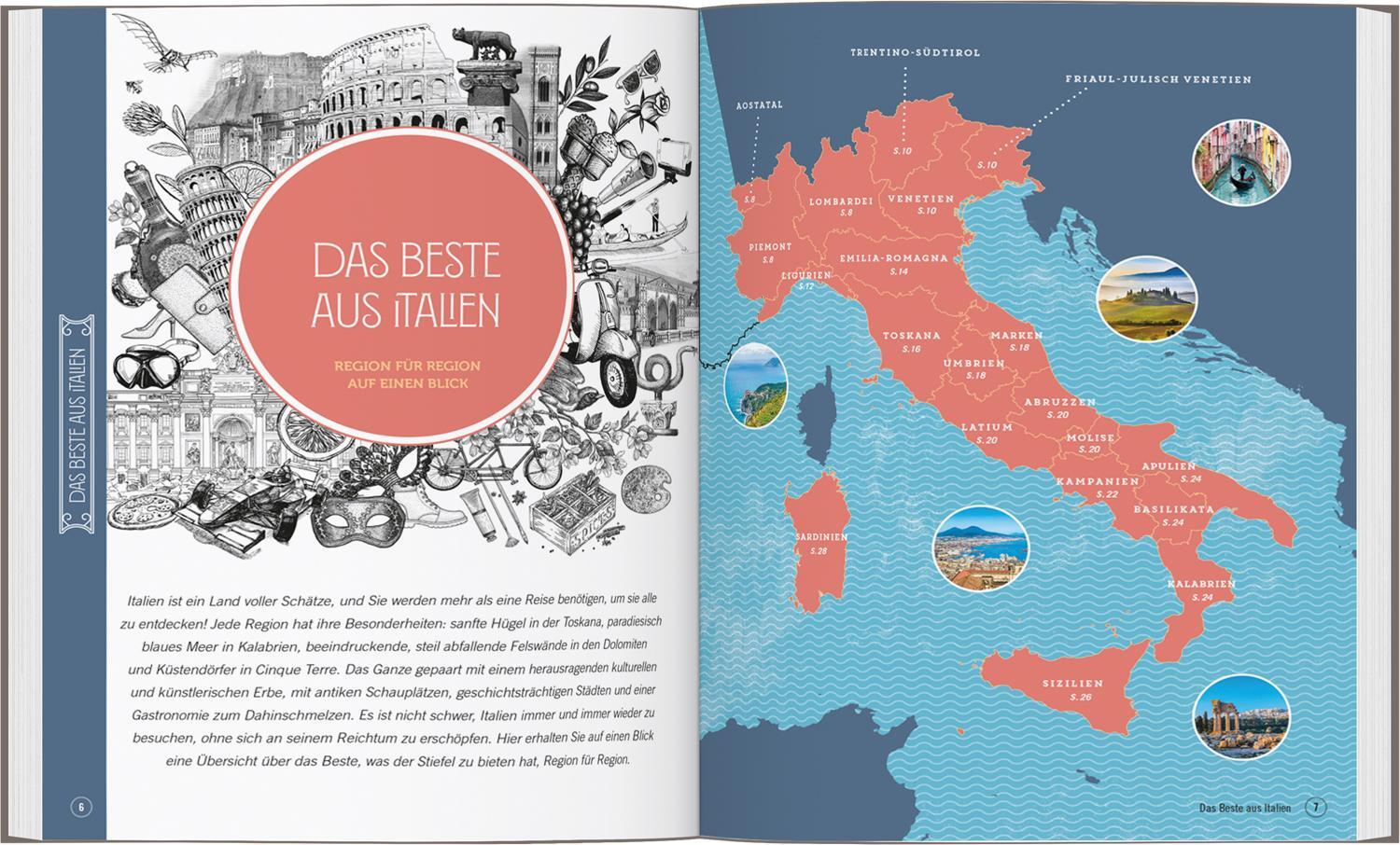 Bild: 9783616033204 | DuMont Bildband Atlas der Reiselust Italien | Philippe Gloaguen | Buch