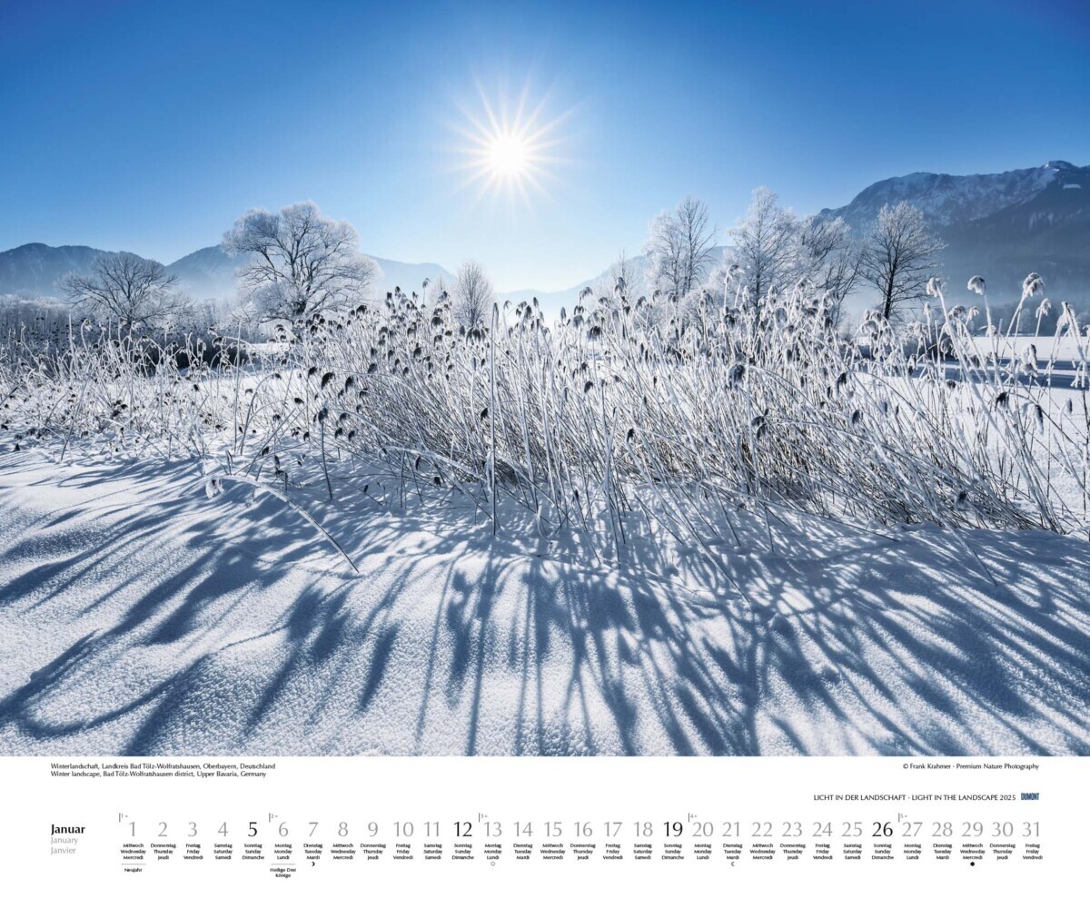 Bild: 4250809652757 | DUMONT - Licht in der Landschaft 2025 Wandkalender, 60x50cm,...