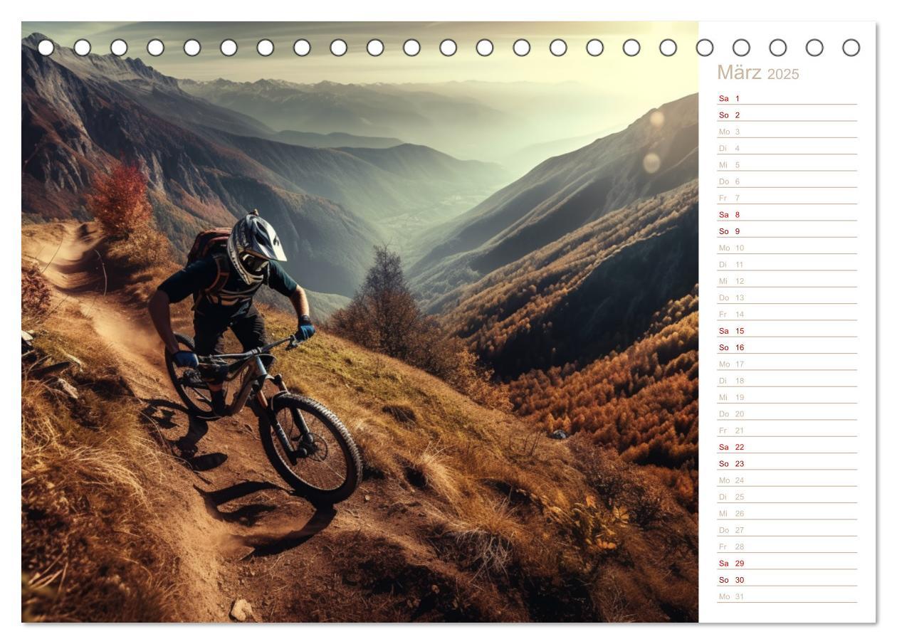 Bild: 9783383910425 | Mit dem Mountainbike durch die Welt (Tischkalender 2025 DIN A5...