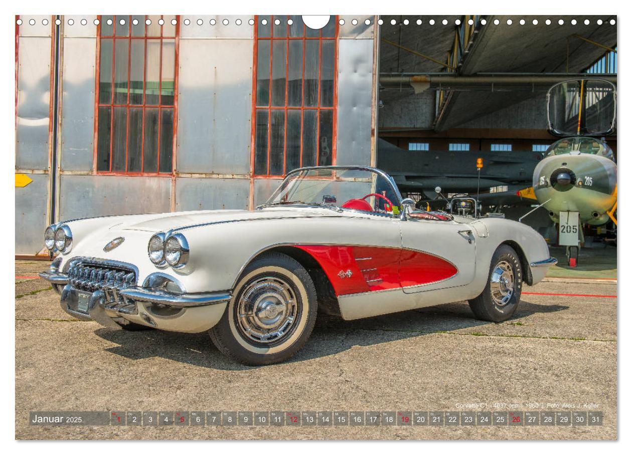 Bild: 9783435362882 | Corvette Oldtimer 2025 (Wandkalender 2025 DIN A3 quer), CALVENDO...