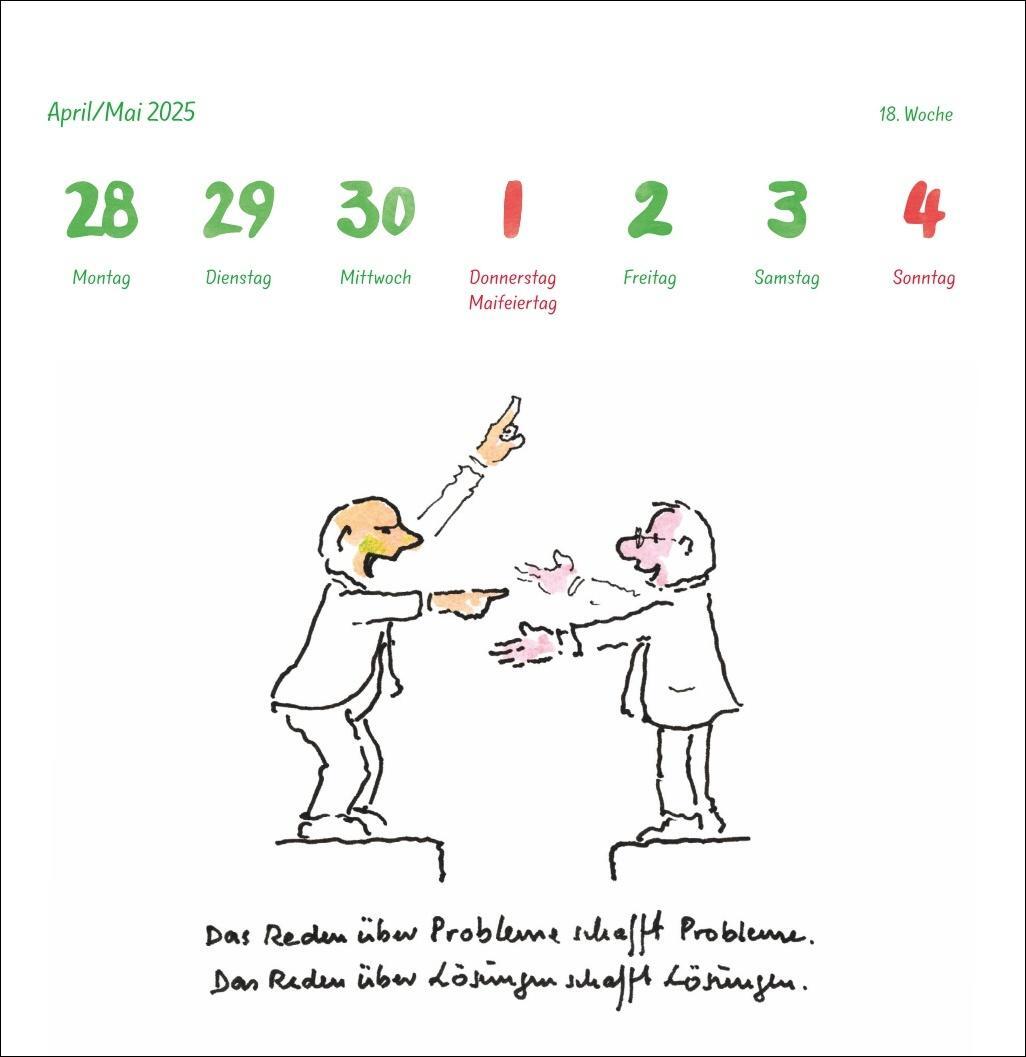 Bild: 9783756408658 | Helme Heine: Philosophisches Premium-Postkartenkalender 2025 | 54 S.