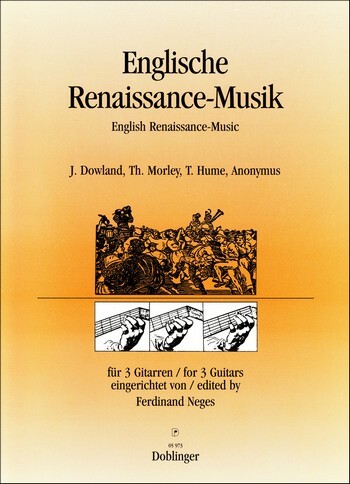 Cover: 9790012182870 | Englische Renaissance-Musik für 3 Gitarren | John Dowland